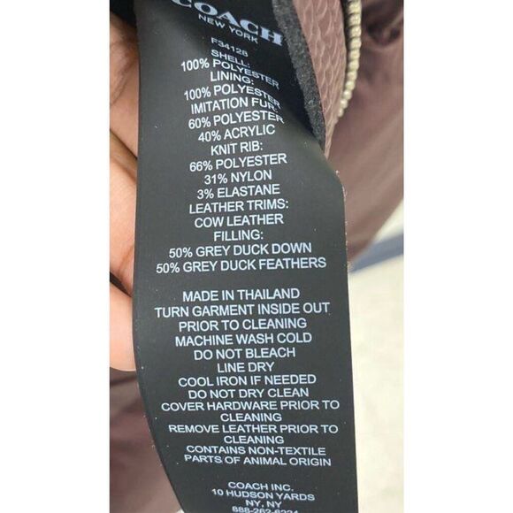 Coach Long Puffer - Picture 8 of 8